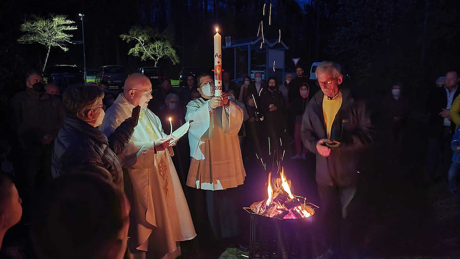 Osternachtsfeier mit ukrainischer Tradition